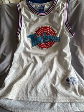 Michael Jordan #23 Tune Squad Looney Tunes Space Jam Jersey Men’s Size XL White